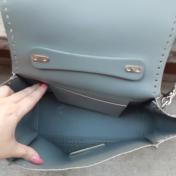 ZAC Zac Posen Grey Eartha tote with studs - Picture 7 of 8